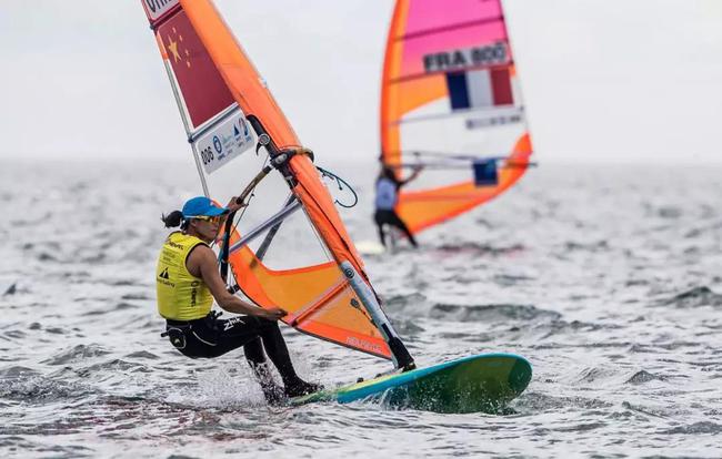 意大利代表团在帆船比赛中暂居榜首