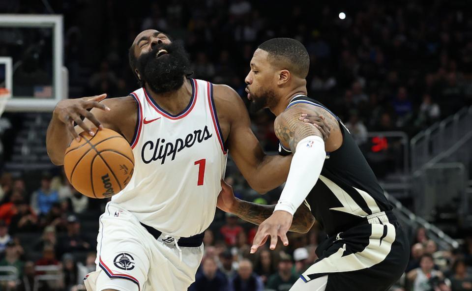 快船力克雄鹿，哈登统治全场